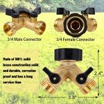 Heavy Duty Brass 2-Way Garden Hose Splitter