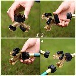 Heavy Duty Brass 2-Way Garden Hose Splitter