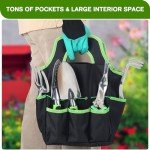 JMOO 8-Piece Lightweight Ergonomic Garden Tool Set