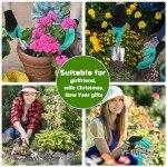 JMOO 8-Piece Lightweight Ergonomic Garden Tool Set