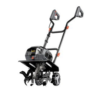 Cordless Garden Tiller with Adjustable Wheels