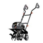 Cordless Garden Tiller with Adjustable Wheels