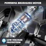 Cordless Garden Tiller with Adjustable Wheels