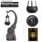 Solar Elephant Garden Statue for Home Decor