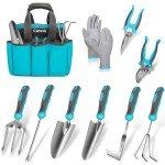10-Piece Heavy Duty Stainless Steel Garden Tools Set