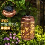 Hummingbird Solar Lanterns for Outdoor Garden Decor