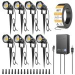 ZUCKEO LED Landscape Lighting Kit - 8 Pack