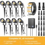 ZUCKEO LED Landscape Lighting Kit - 8 Pack
