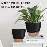 Self-Watering Plant Pots 3-Pack - Black