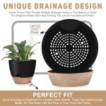 Self-Watering Plant Pots 3-Pack - Black