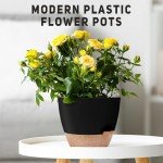 Self-Watering Plant Pots 3-Pack - Black