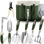 Heavy Duty 9-Piece Gardening Tools Set with Bag