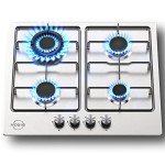 60cm Stainless Steel 4-Burner Gas Hob Cooktop