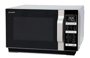 Sharp R860SLM 25L Flatbed Microwave Oven - Silver