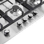 Cookology 70cm 5 Burner Gas Hob - Stainless Steel