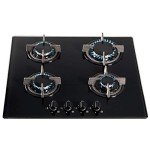 SIA GHG603BL 60cm Black 4 Burner Gas Hob