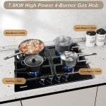 Karinear 60cm 4-Burner Gas Hob Cooktop