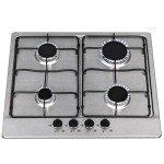 SIA 60cm Stainless Steel 4 Burner Gas Hob