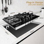 Karinear 60cm 4-Burner Gas Hob Cooktop