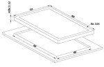 MILLAR 60cm Black Gas Glass Cooktop