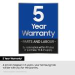 Samsung Black Induction Hob with 4 Cooking Zones