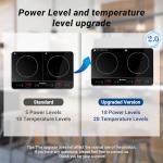 Aobosi Portable Double Induction Cooker with Timer