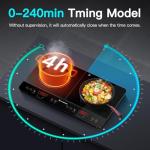 Aobosi Portable Double Induction Cooker with Timer