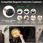 Aobosi Portable Double Induction Cooker with Timer