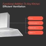 Cookology 100cm Wall-Mounted Stainless Steel Extractor Fan