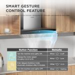 Comfee 60cm Stainless Steel Chimney Extractor Hood