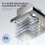 Comfee 60cm Stainless Steel Chimney Extractor Hood