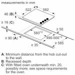 Bosch 60 cm Electric Built-in Hob - Black
