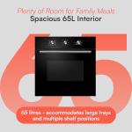 Cookology COF600BK 60cm Black Electric Oven