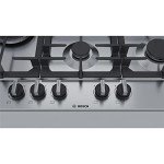 Bosch 75cm 5 Burner Gas Hob - Stainless Steel