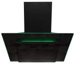 SIA 90cm Black Glass Angled Cooker Hood