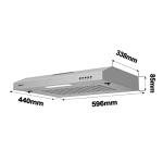 Ciarra 60cm Stainless Steel Wall-mounted Cooker Hood