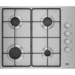 Beko 60cm Stainless Steel Gas Hob