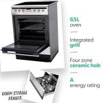 Amica 60 cm Stainless Steel Ceramic Cooker