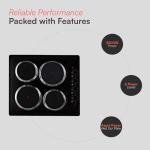 Cookology 60cm Black Electric Hotplate Cooktop