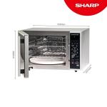 Sharp 40L 900W Silver Microwave Oven