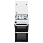 Hotpoint 50cm Double Cavity Gas Cooker - White