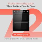 Cookology 60cm Double Electric Oven with Timer