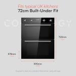 Cookology 60cm Double Electric Oven with Timer