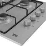 Beko 60cm Stainless Steel Gas Hob