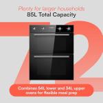 Cookology 60cm Double Electric Oven with Timer