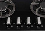 SIA R7 60cm Black 4 Burner Gas Hob