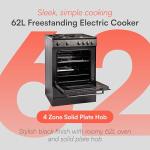 60cm Freestanding Electric Cooker with 4 Cooking Zones