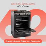 60cm Freestanding Electric Cooker with 4 Cooking Zones