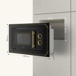 Klarstein Victoria 20 Retro Built-in Microwave Oven