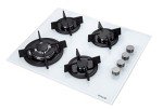 Millar 60cm White Glass Hob with 4 Burners